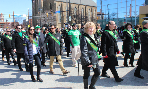 Bill Carney family marching in tribute